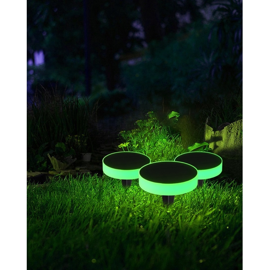 Immax NEO 07910L - Lampă solară rotundă reglabilă LED RGB cu senzor NEO LITE LED/1W/5V IP54 Tuya 1300 mAh