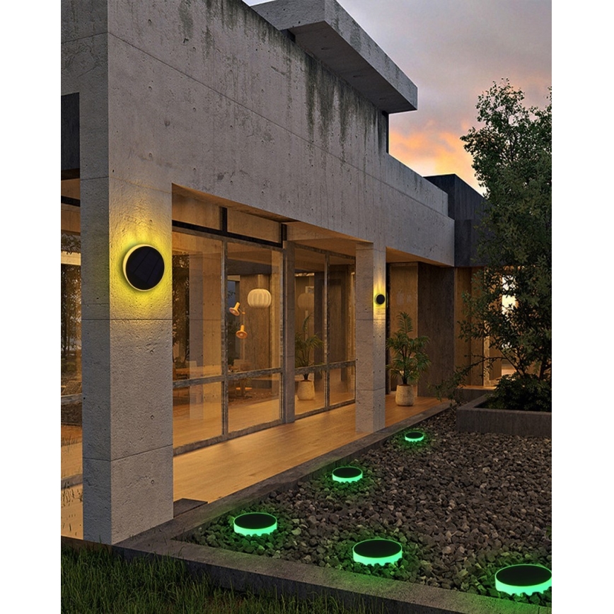 Immax NEO 07910L - Lampă solară rotundă reglabilă LED RGB cu senzor NEO LITE LED/1W/5V IP54 Tuya 1300 mAh