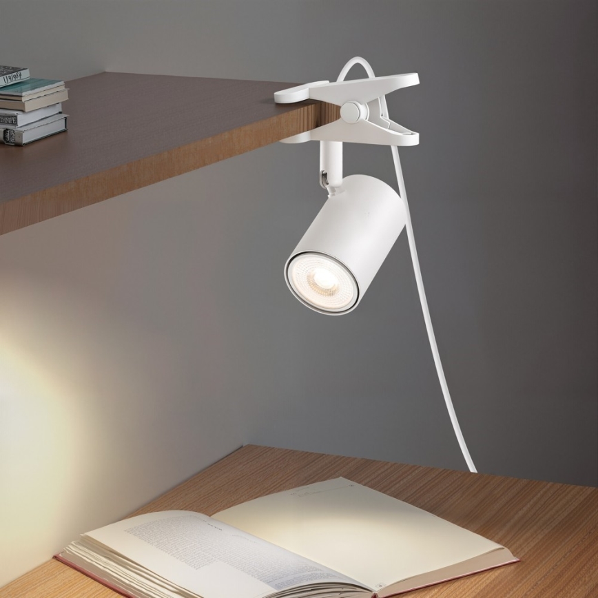 Immax NEO 08292L - Lampă cu clemă PUNTO 1xGU10/9W/230V albă