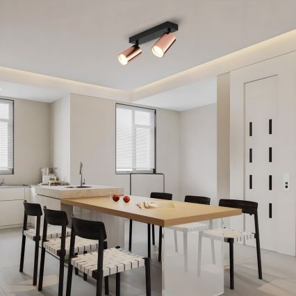 Immax NEO 08302L - Spot PUNTO 2xGU10/9W/230V roz auriu