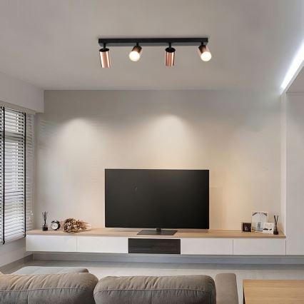 Immax NEO 08303L - Spot PUNTO 4xGU10/9W/230V aur roz