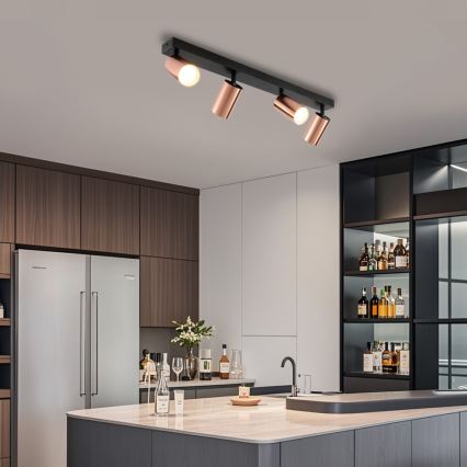 Immax NEO 08303L - Spot PUNTO 4xGU10/9W/230V aur roz