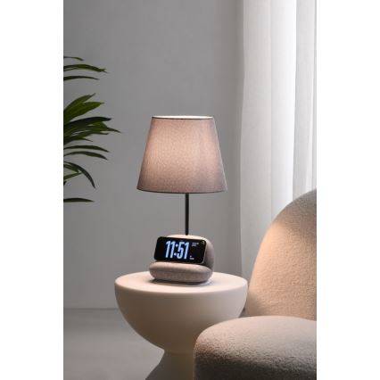 Immax NEO 09109L - Lampă de masă LED reglabilă cu încărcare wireless Qi SOFA LED/6W/230V gri