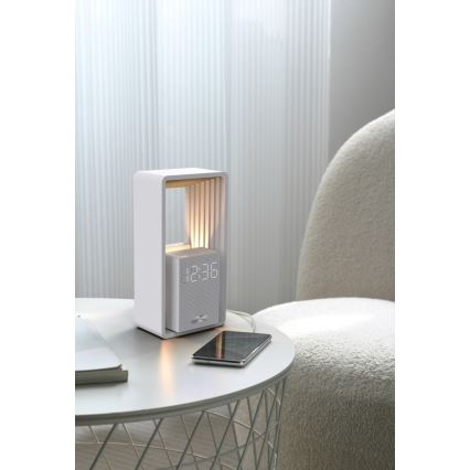 Immax NEO 09113L - Lampă de birou CALM cu LED, alarmă și încărcare, 3,5W/5V