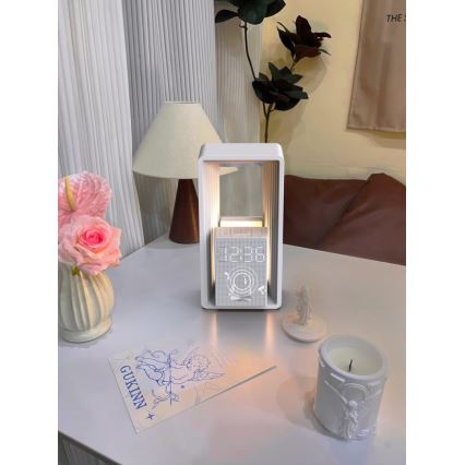 Immax NEO 09113L - Lampă de birou CALM cu LED, alarmă și încărcare, 3,5W/5V