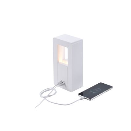 Immax NEO 09113L - Lampă de birou CALM cu LED, alarmă și încărcare, 3,5W/5V