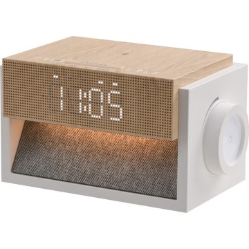 Immax NEO 09114L - Lampă de birou LED CALM cu ceas deșteptător și funcție de încărcare LED/1,2W/5V