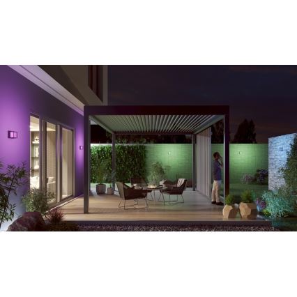Immax NEO 07902L - Lampă LED RGB+CCT reglabilă pentru exterior NEO LITE CUBE LED/10W/230V 2700-6500K IP67 Wi-Fi Tuya negru