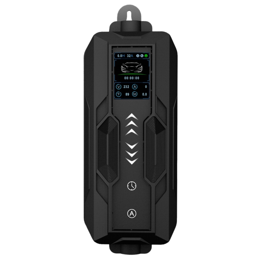 Immax - Stație de încărcare portabilă pentru vehicule electrice, conector Type 2 (AC), 16 A/380 V, 11 kW, cu ștecăr 230 V și cablu 5 m, Wi‑Fi Tuya