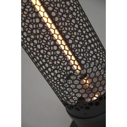 Încălzitor cu infraroșu de podea 1000W/230V IP44 negru