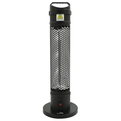 Încălzitor cu infraroșu de podea 1000W/230V IP44 negru