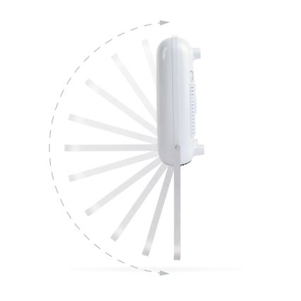 Încălzitor de perete cu suport pentru prosoape 2000 W/230 V, IP22, alb, cu telecomandă