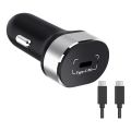 Încărcător auto Winner Group 1xUSB-C Power Delivery 20W + cablu USB-C/USB-C 1 m negru