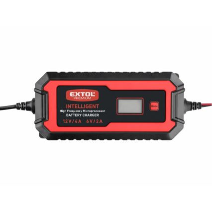 Încărcător de baterii auto în 9 etape Extol Premium 6/12V 4A IP65