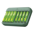 Încărcător de baterii GP Charge & save 4×AA/AAA 1300 mAh/650 mAh 5V