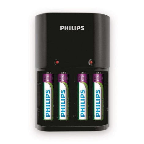 Încărcător de baterii Philips SCB1450NB/12 MULTILIFE 4xAAA 800 mAh 230V