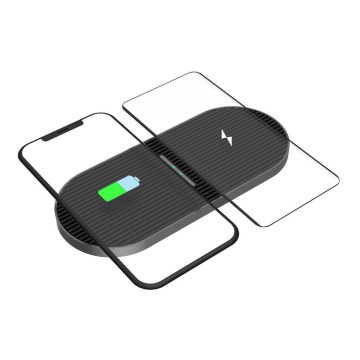 Încărcător fără fir 2x10W USB-C