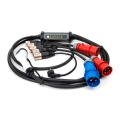 Încărcător portabil pentru vehicule electrice cu 4 adaptoare Type 2 32A/480V 22kW 5m IP67