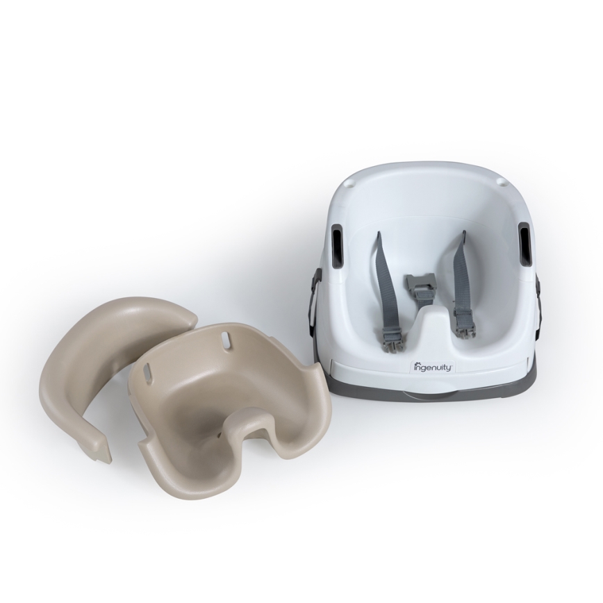 Ingenuity - Perna 2în1 pentru scaun de masă BABY BASE bej