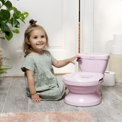 Ingenuity - Oliță pentru copii MY SIZE cu sunet, roz, 2xAAA