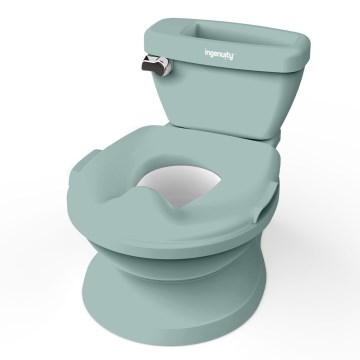 Ingenuity - Oliță pentru copii MY SIZE cu sunet, verde, 2xAAA