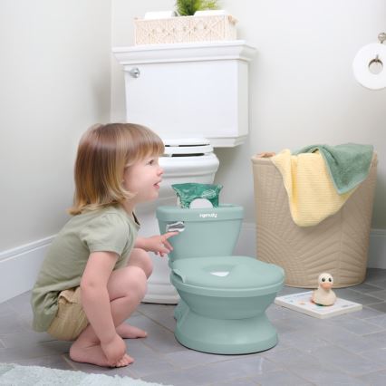 Ingenuity - Oliță pentru copii MY SIZE cu sunet, verde, 2xAAA