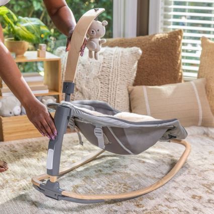 Ingenuity - Leagăn pentru copii cu vibrații și melodie EVERY SEASON WESLEY 3xC gri