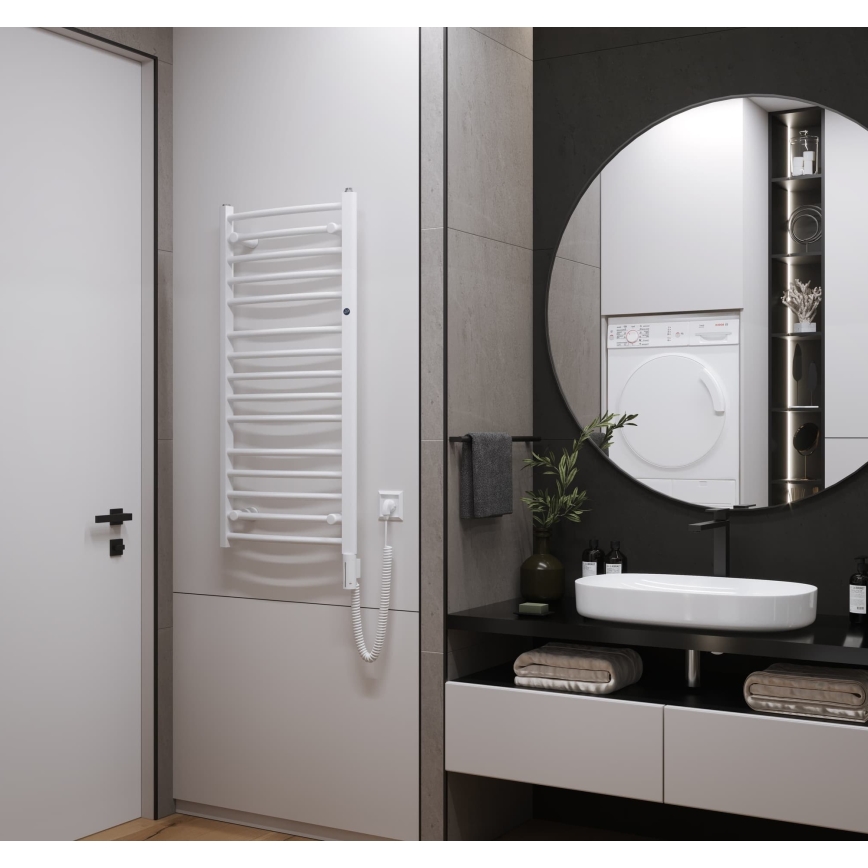 Instal Projekt - Radiator electric de baie AMBRE 400W 103x50 cm alb