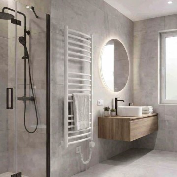 Instal Projekt - Radiator electric de baie AMBRE 400W 123x50 cm alb