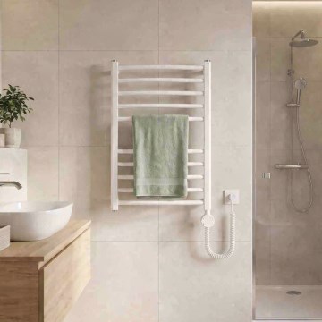 Instal Projekt - Radiator electric pentru baie AMBRE 300W 68x50 cm alb