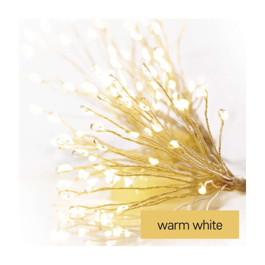 Instalație LED de Crăciun 150xLED/5,35m alb cald