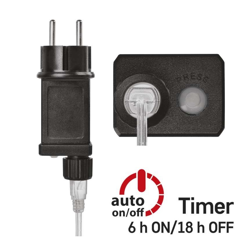 Instalație LED de Crăciun 150xLED/5,35m alb cald