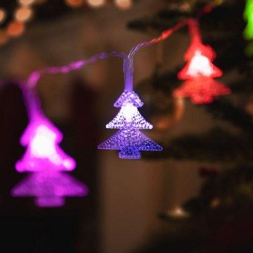 Instalație LED de Crăciun 20xLED/3xAA 2,3m multicolor
