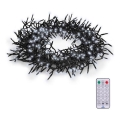 Instalație LED de Crăciun 576xLED/8 funcții 8m IP44 alb rece + telecomandă