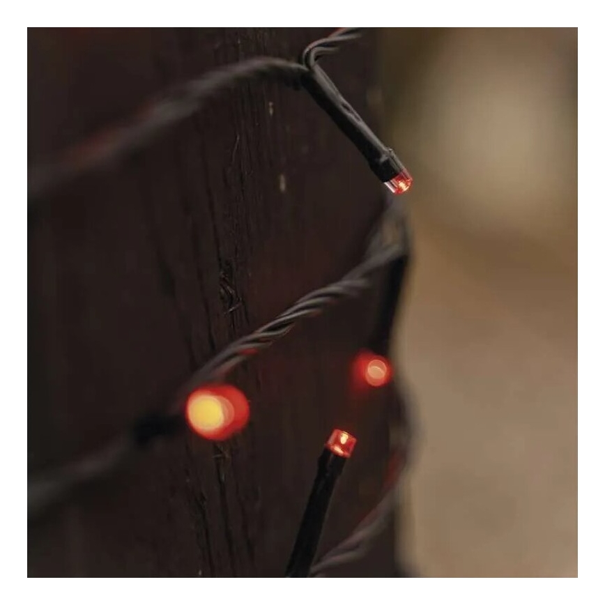 Instalație LED de Crăciun de exterior 100xLED/10m IP44 roșu