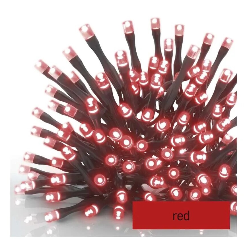 Instalație LED de Crăciun de exterior 100xLED/10m IP44 roșu