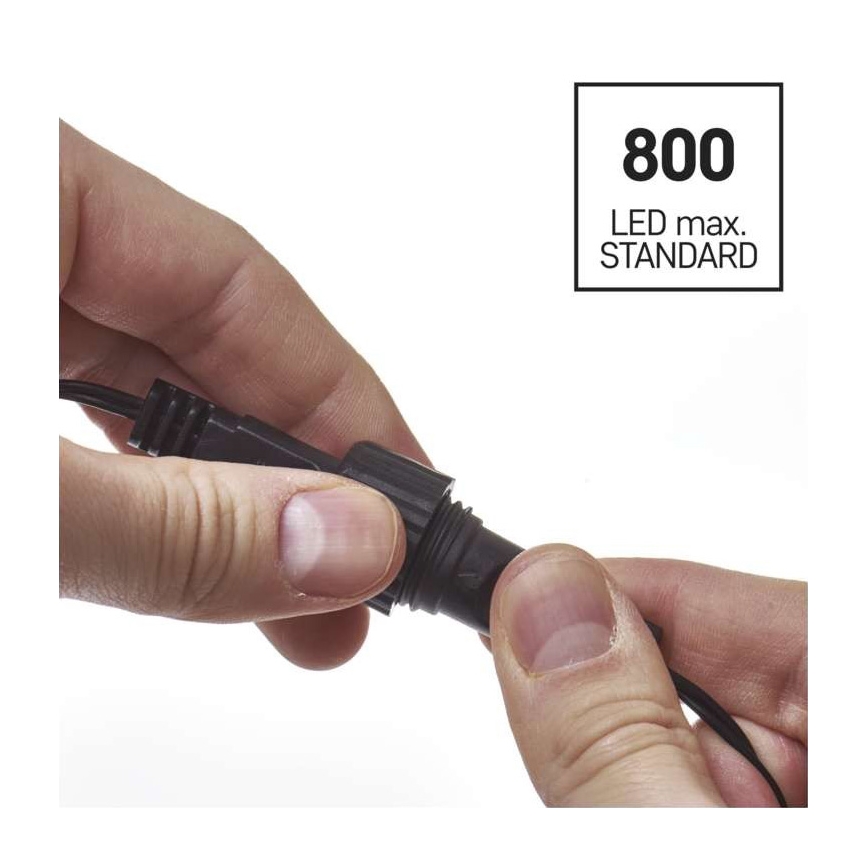 Instalație LED de Crăciun de exterior 100xLED 15m IP44 alb rece