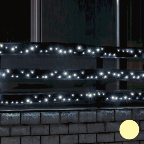 Instalație LED de Crăciun de exterior 200xLED 14m IP44 alb cald