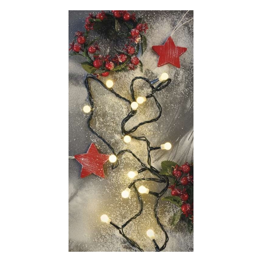 Instalație LED de Crăciun de exterior 200xLED/25m IP44 alb cald