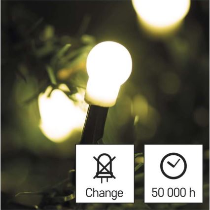 Instalație LED de Crăciun de exterior 200xLED/25m IP44 alb cald