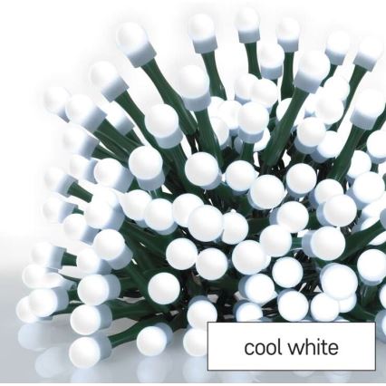 Instalație LED de Crăciun de exterior 300xLED/35m IP44 alb rece