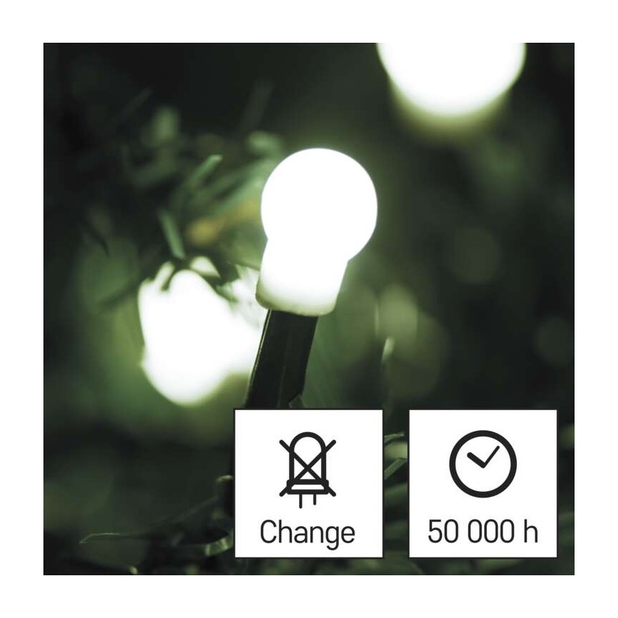 Instalație LED de Crăciun de exterior 300xLED/35m IP44 alb rece