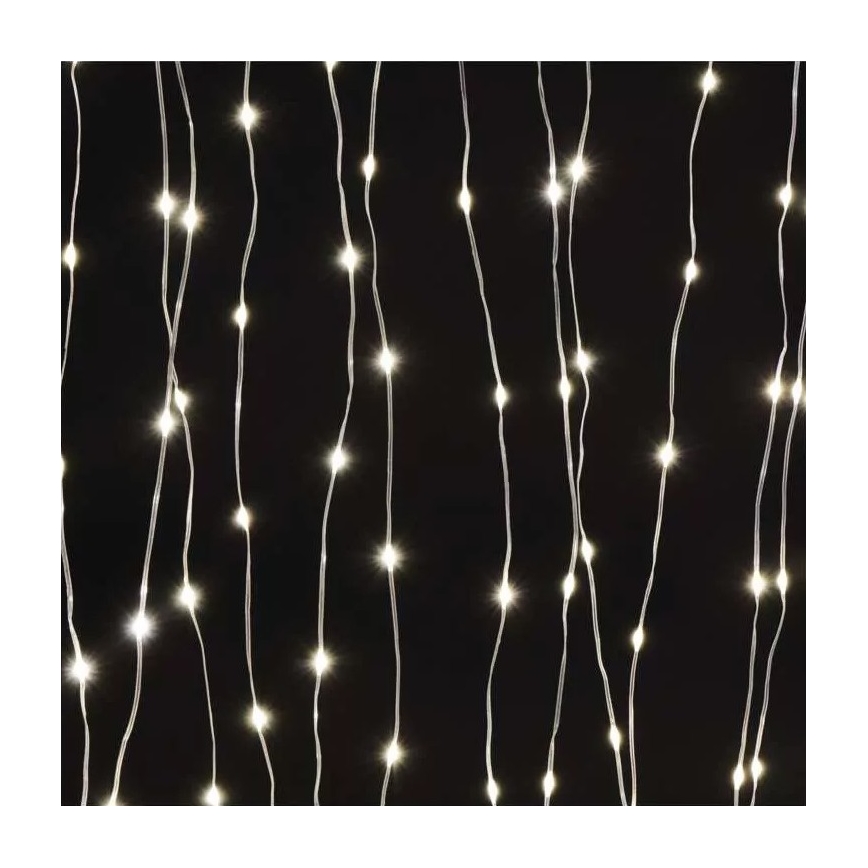 Instalație LED de Crăciun de exterior 400xLED/8 funcții 7,9 m IP44 alb cald