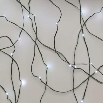 Instalație LED de Crăciun de exterior 40xLED/2 funcții 9m IP44 alb rece