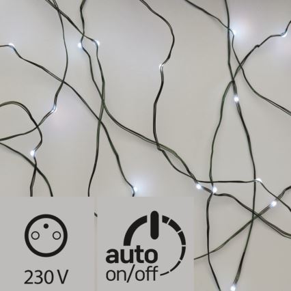 Instalație LED de Crăciun de exterior 40xLED/2 funcții 9m IP44 alb rece