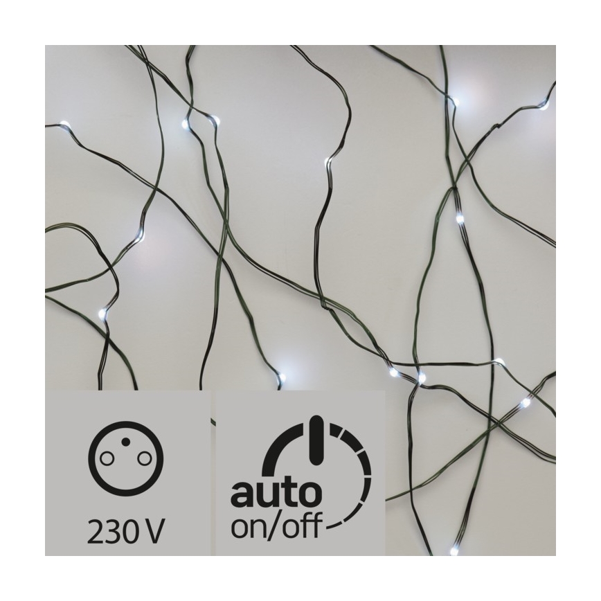 Instalație LED de Crăciun de exterior 40xLED/2 funcții 9m IP44 alb rece