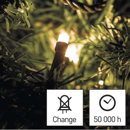 Instalație LED de Crăciun de exterior 40xLED/3,3m IP44 alb cald