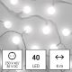 Instalație LED de Crăciun de exterior 40xLED/9m IP44 alb rece