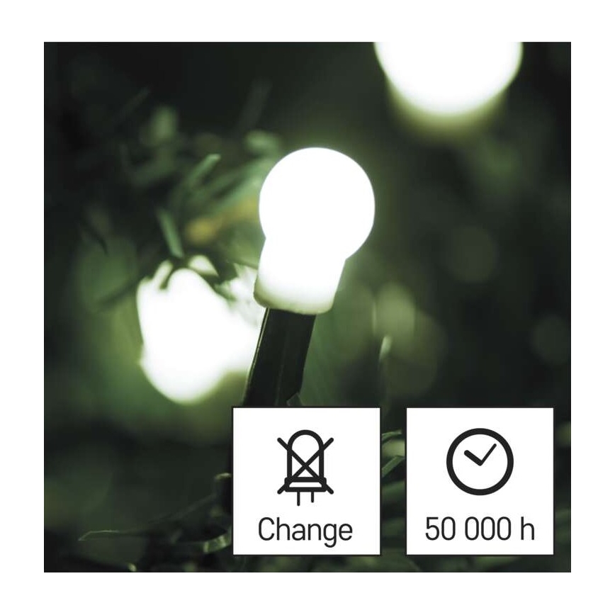 Instalație LED de Crăciun de exterior 480xLED/53m IP44 alb rece