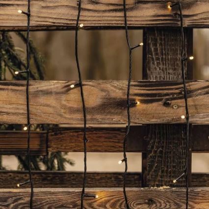 Instalație LED de Crăciun de exterior 50xLED/5m IP44 alb cald